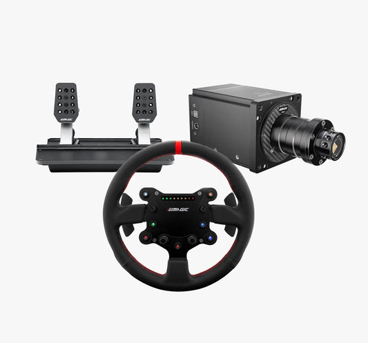 Simagic Alpha Mini (10 Nm) + GTS Leather + P500 Pedals Bundle